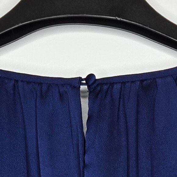 Banana Republic Cobalt Blue Short-Sleeve Blouse – Size M - Picture 3 of 6